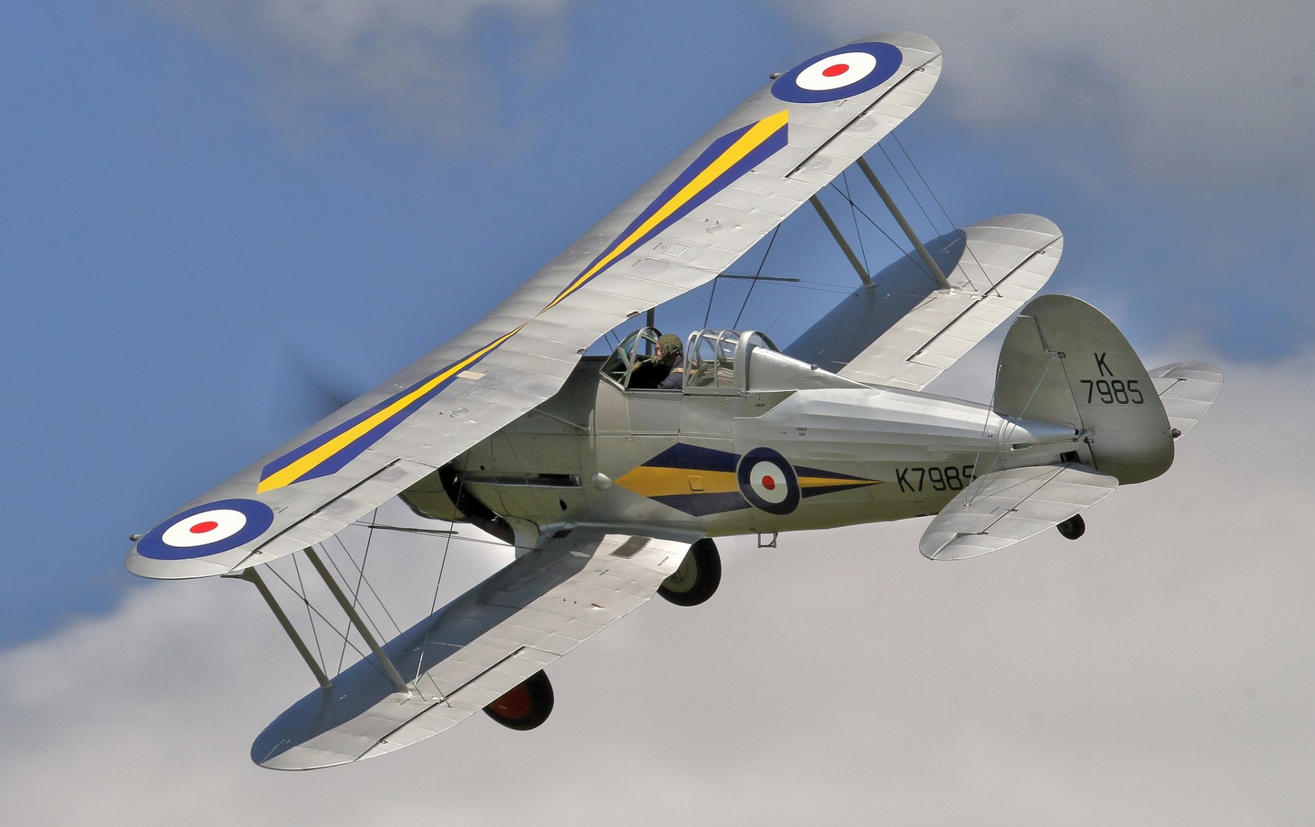 gloster gladiator k7985 biplane flight