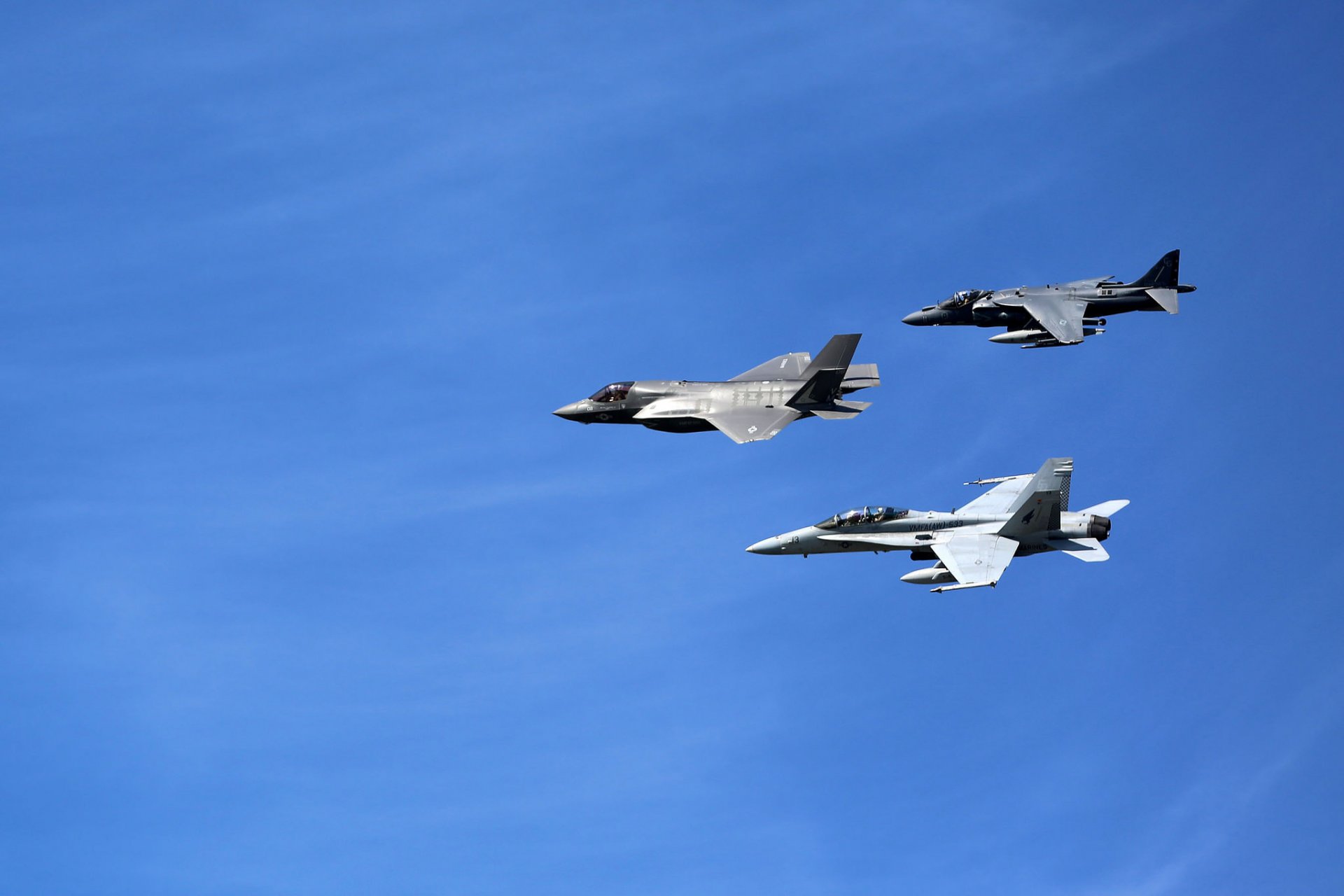 av-8 harrier ii fa-18 hornet f-35b lockheed martin fighters flight