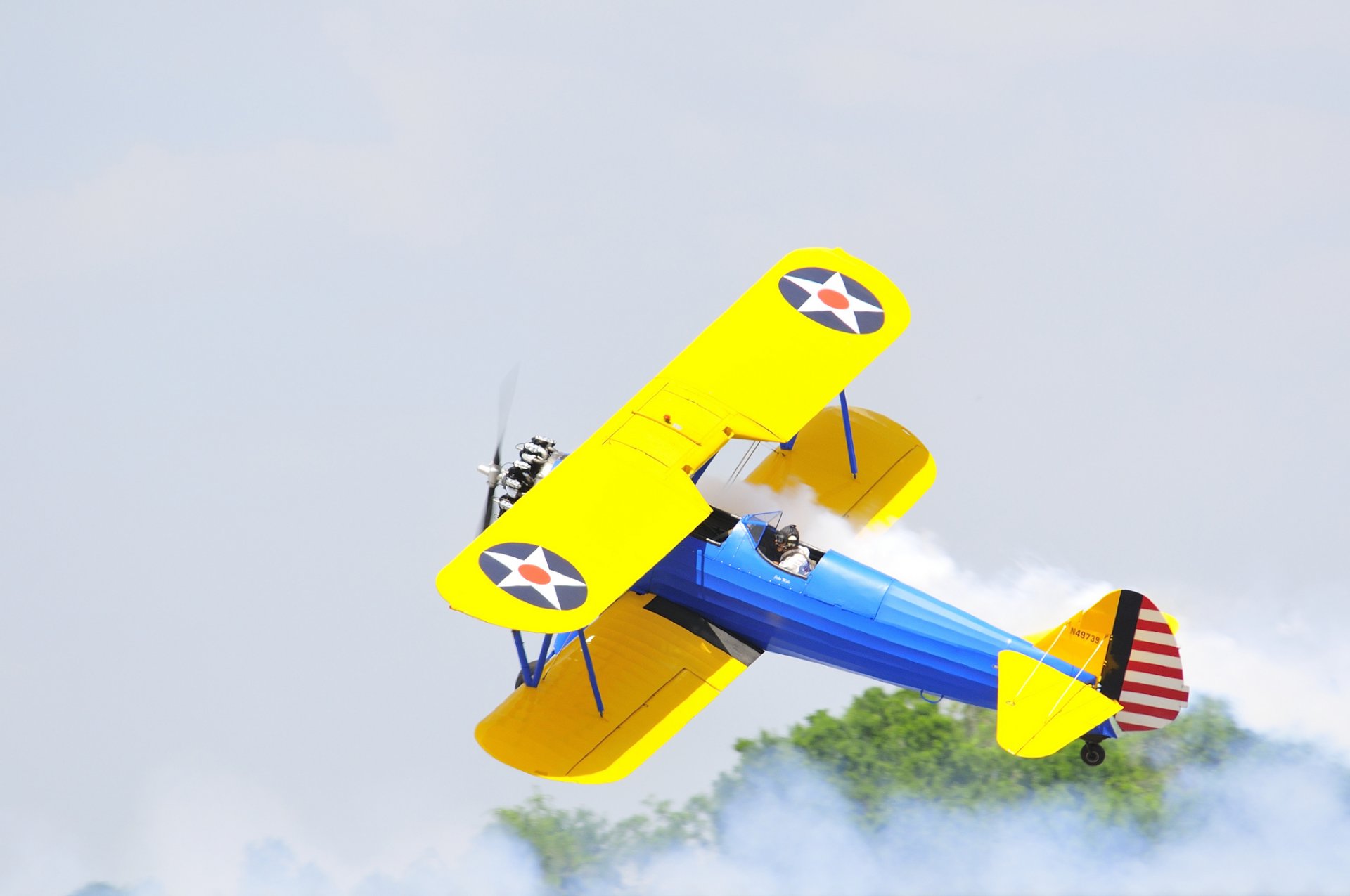 plane biplane pilot hits retro