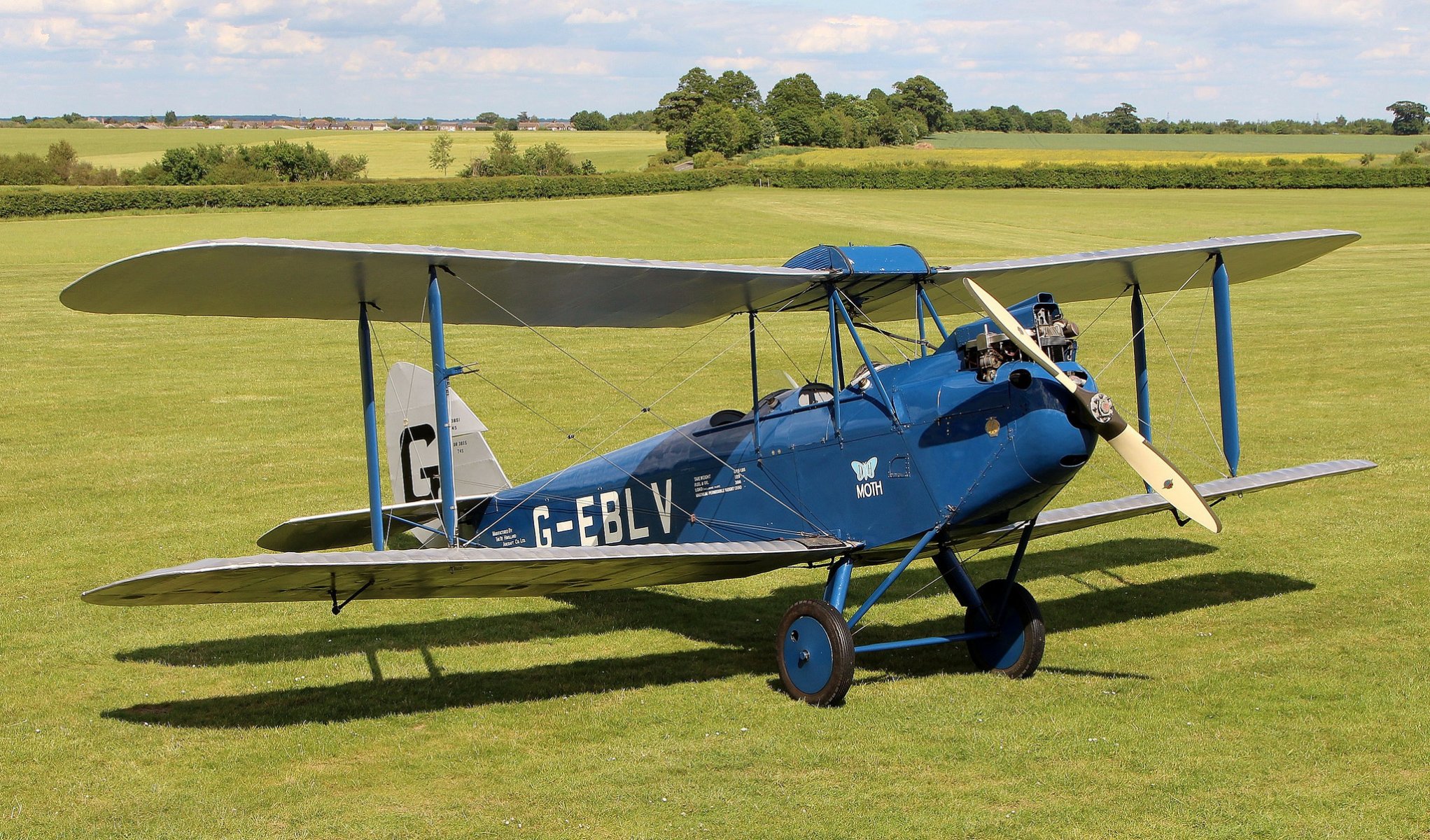 de havilland dh.60 moth double biplane