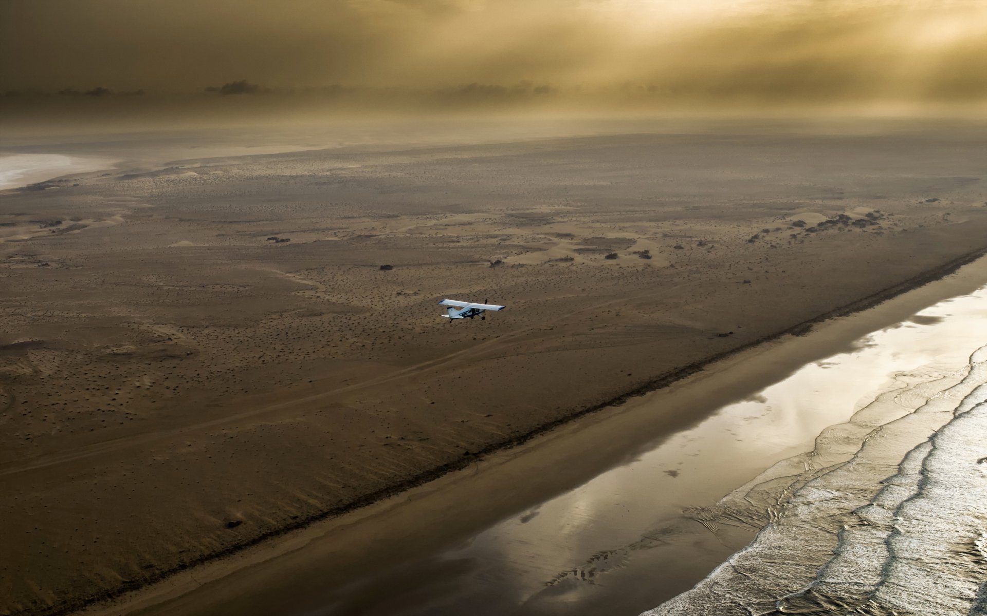 avion ciel paysage