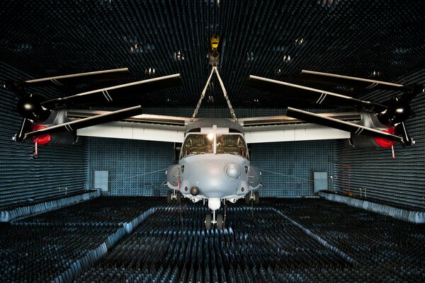 Pruebas del convertoplano de transporte cv - 22 Osprey