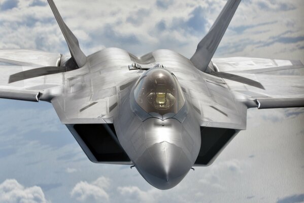 Unobtrusive multi-purpose fighter f-22 raptor