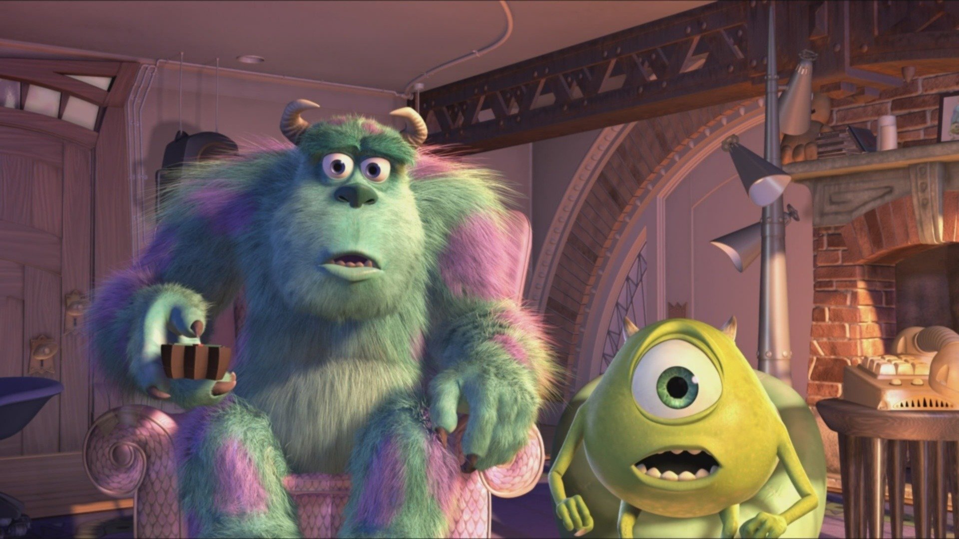 kreskówka potwory i spółka mike wazowski sully sullivan disney pixar pixar