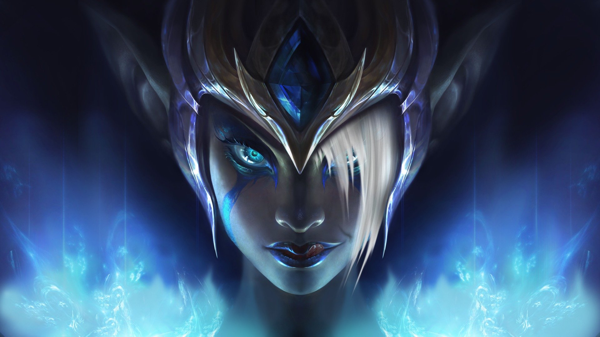 morgana game art league of legends view helmet