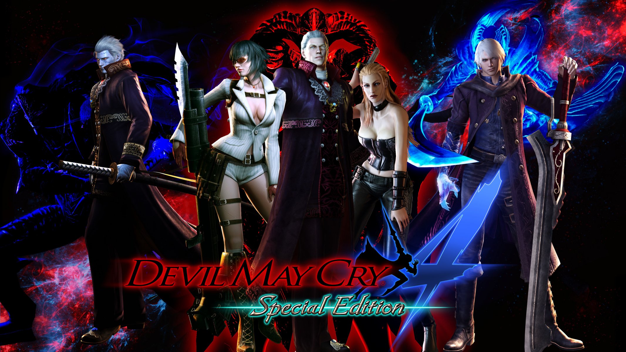 devil may cry 4: special edition signora nero sparda dante virgilio trish nelo angelo capcom devil may cry