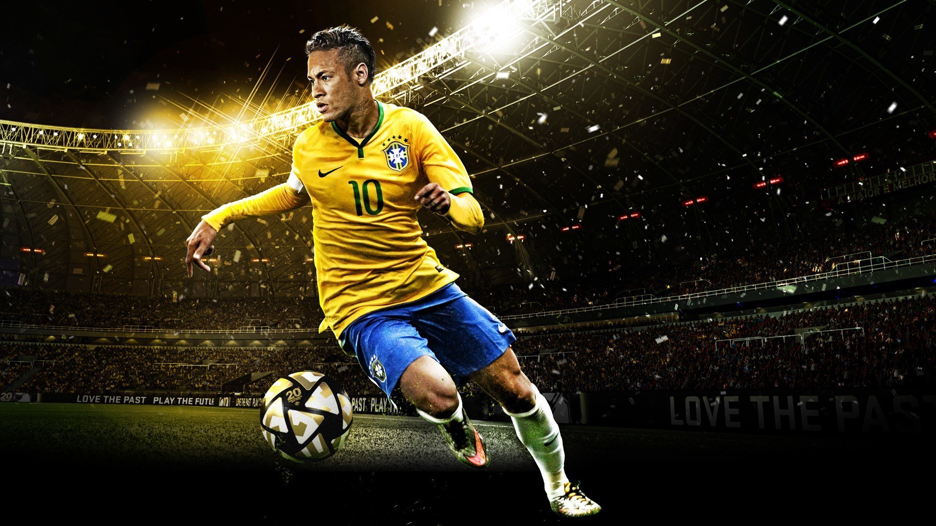 neymar pes16 brasil uniforme emblema número