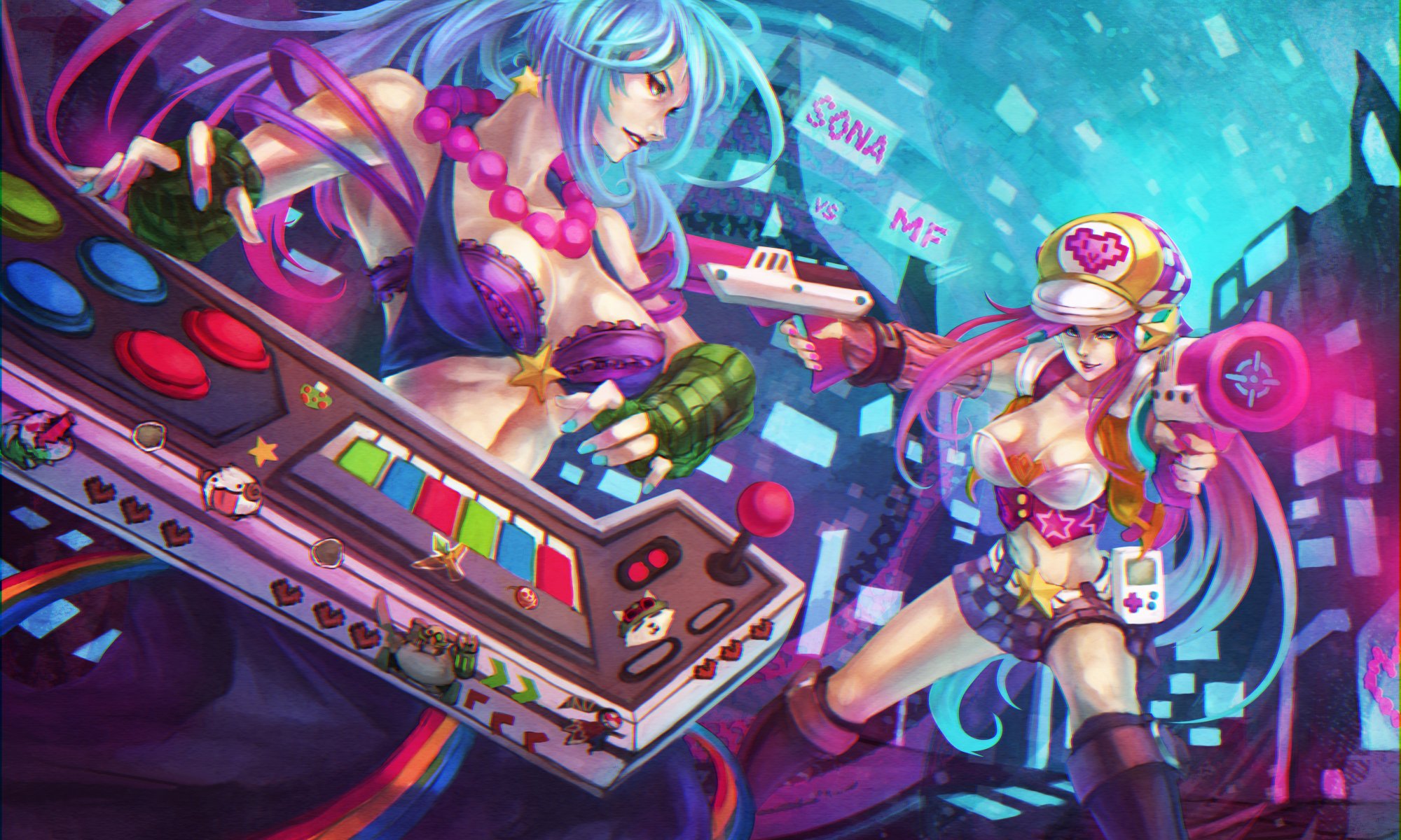 miss fortune bounty hunter lol arcade chicas sona cuerdas maven liga de leyendas