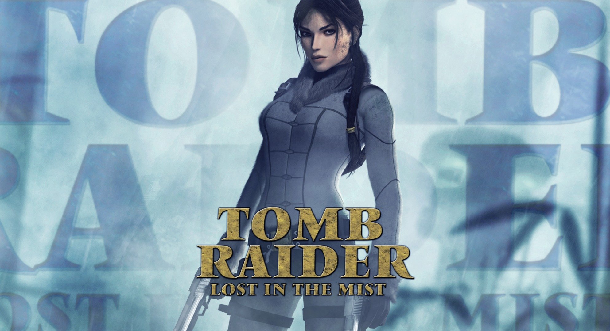 tomb raider : затерянный в тумане девушка туман пистолеты лара крофт tomb raider