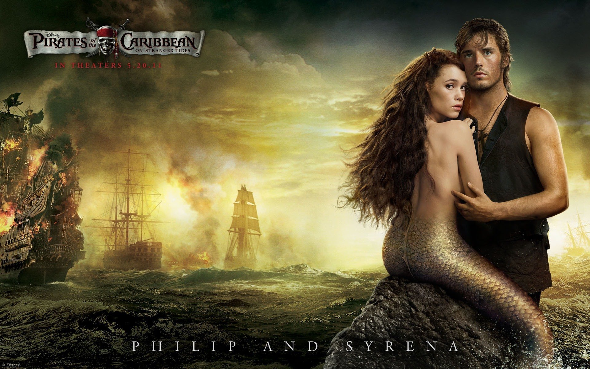 pirates of the caribbean: on stranger tides ships mermaid siren philippe