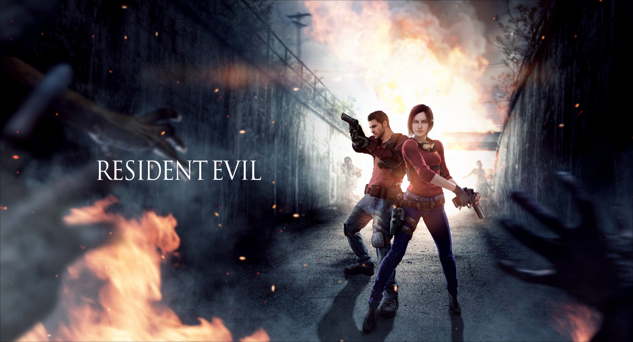 claire redfield chris redfield resident evil capcom fille homme fan art