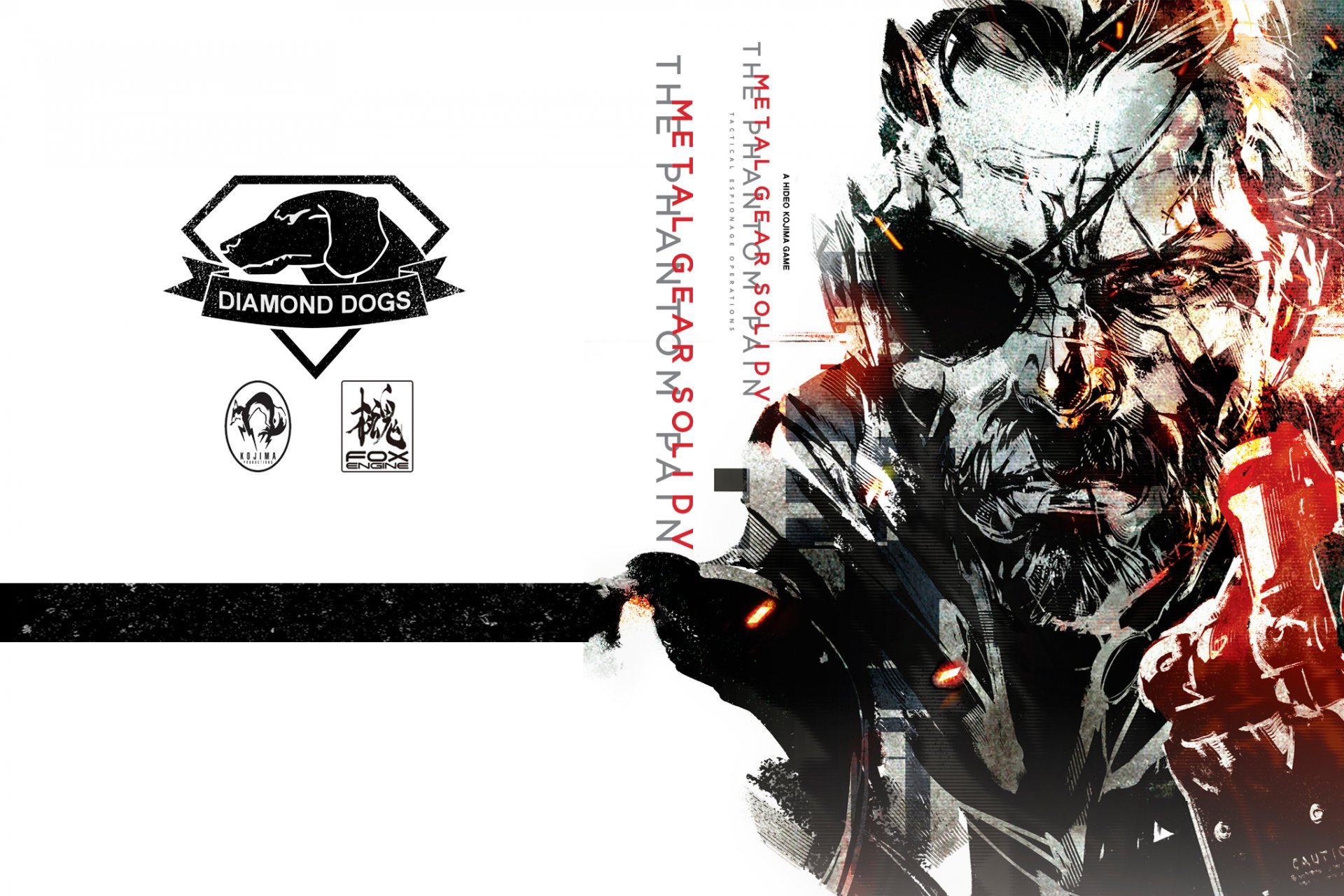 metal gear solid v: the phantom pain mgs konami arte metal gear solid v ghost pain kojima productions kojima big boss serpente nudo serpente punito serpente venom serpente diamond dogs motore di volpe dd yoji shinkawa