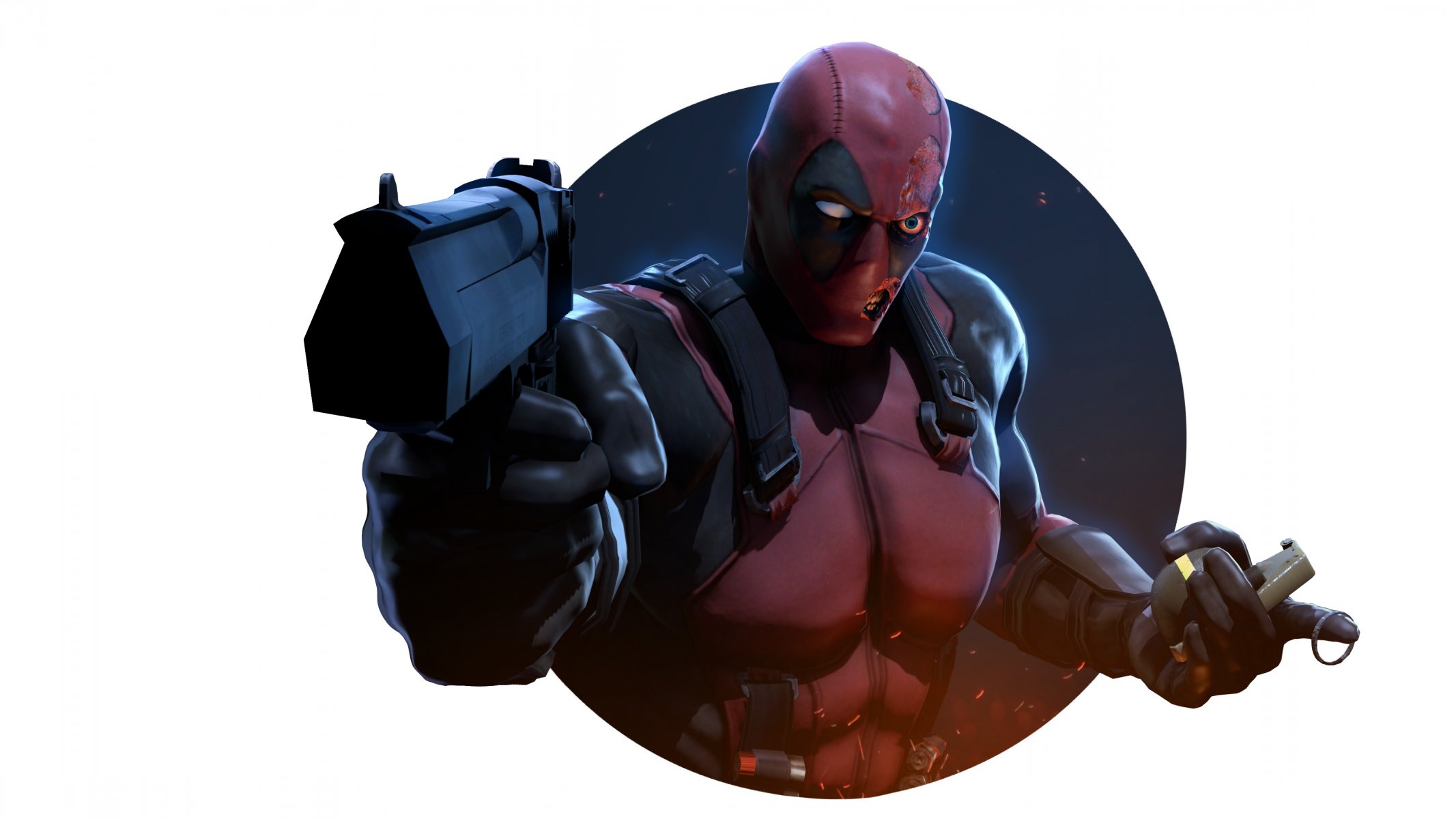 deadpool wade winston wilson wade wilson söldner mörder bösewicht maske pistole comics granate