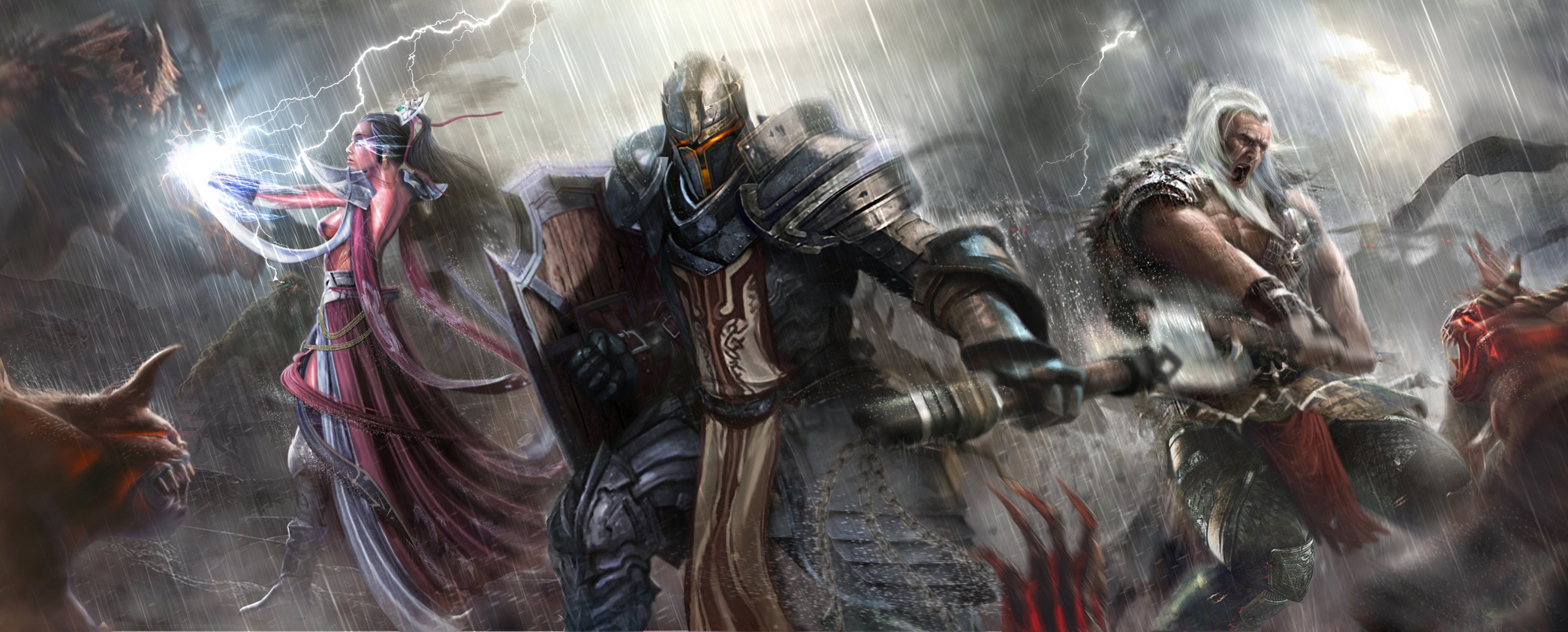 art diablo iii reaper of souls mage guerrier barbare arme bataille monstres pluie