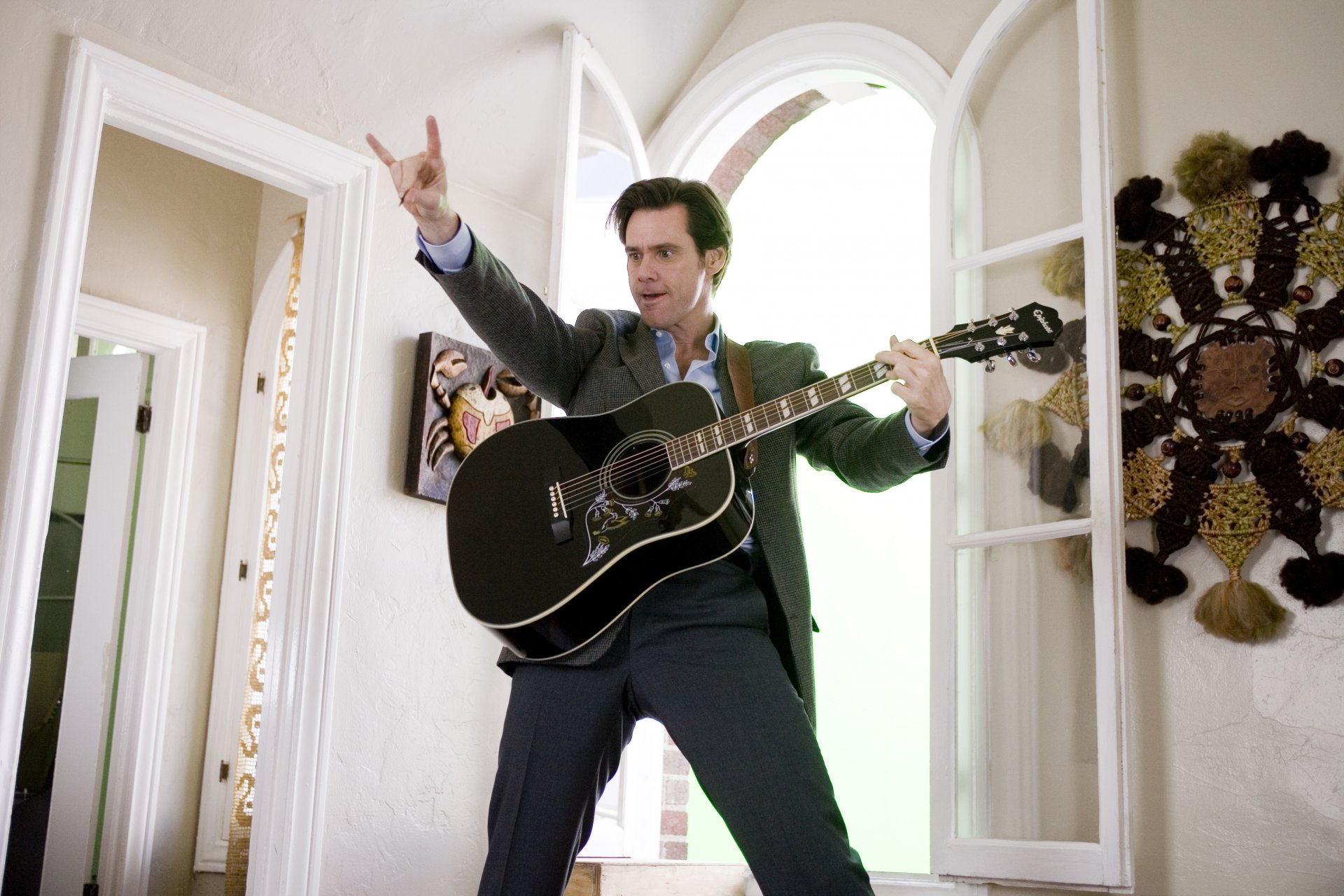 jim carrey sag immer ja esman gitarre