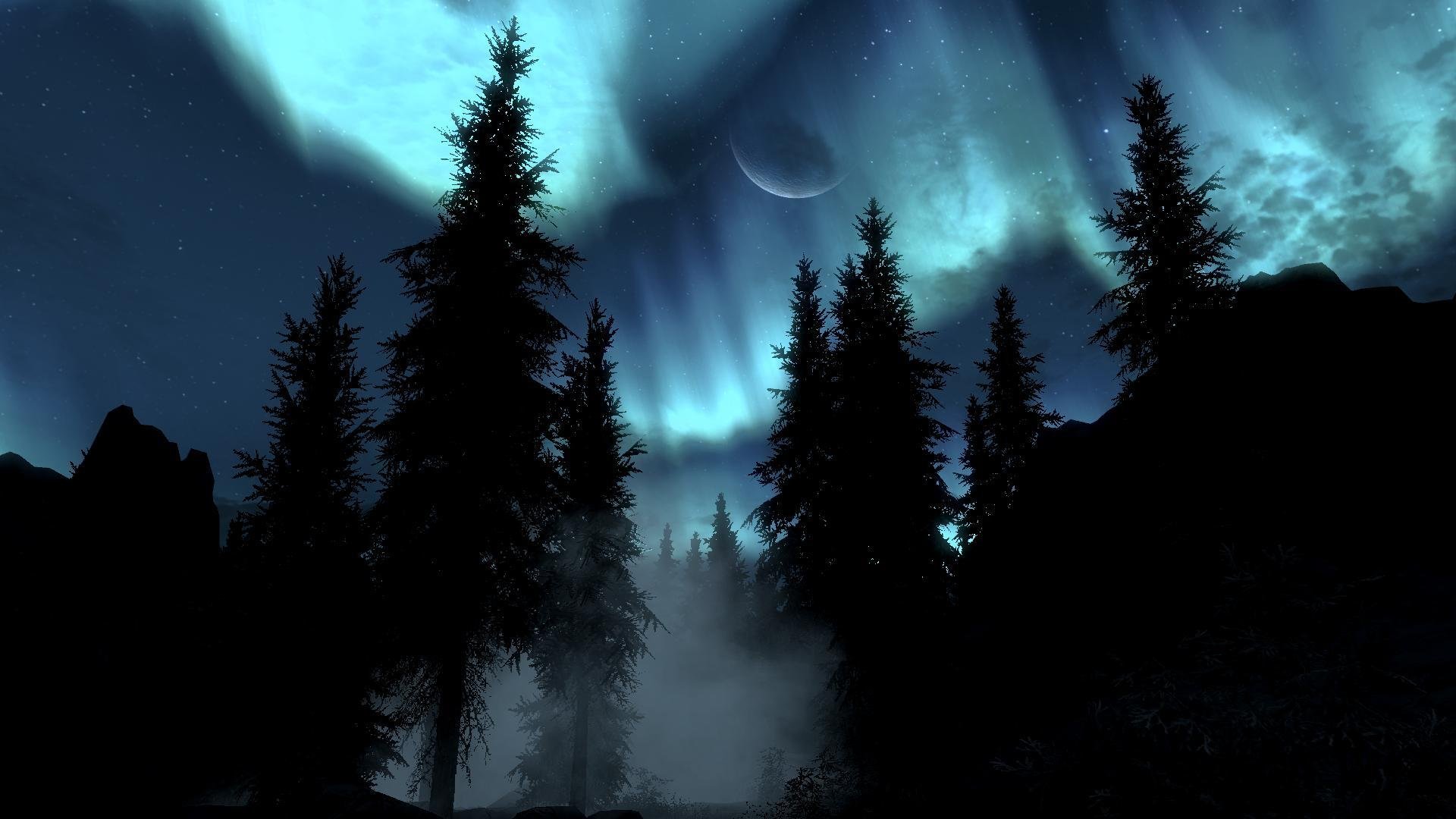 kyrim polarlicht nacht