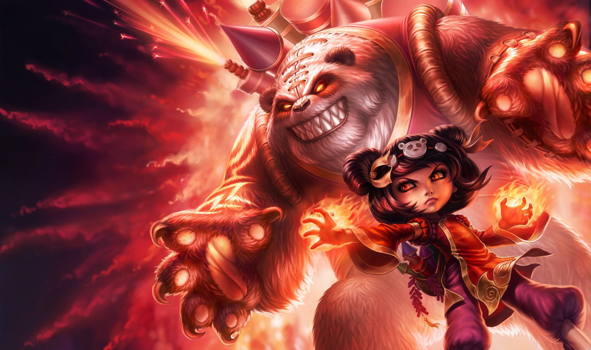 lol annie bebé oscuro panda liga de leyendas