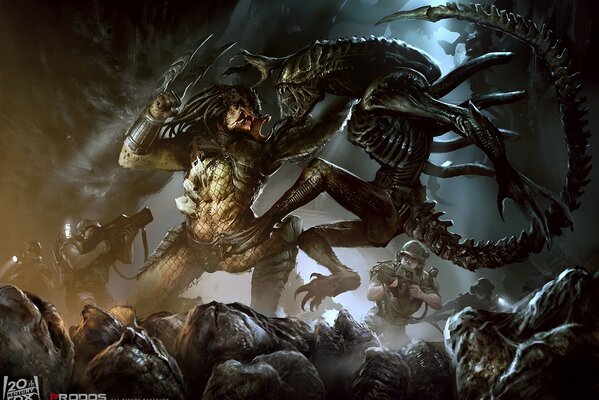 Batalla épica de Alien vs Predator