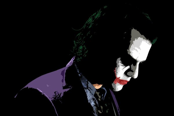 Imagen del Joker en colores oscuros