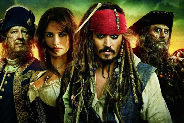 Acteurs du film pirates des Caraïbes