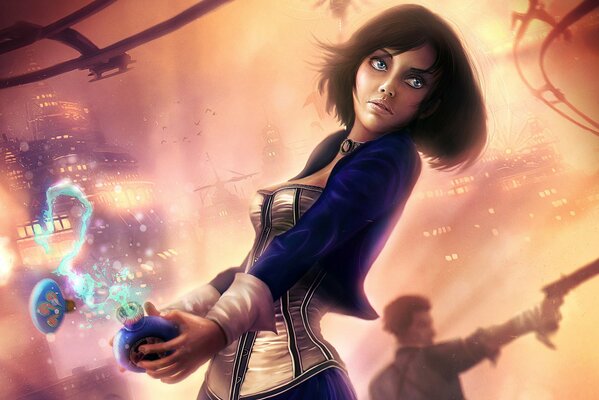 Bioshock infinite fan art fille