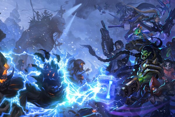 Héros Muddy mobs diablo, starcraft, warcraft, demon hunter: Lee Lee, Zeratul, Jim Raynor, Thrall, Arthas