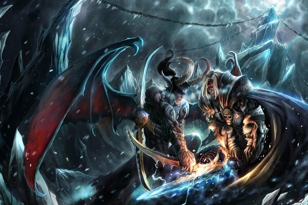 Arte en el juego warcraft 3, batalla