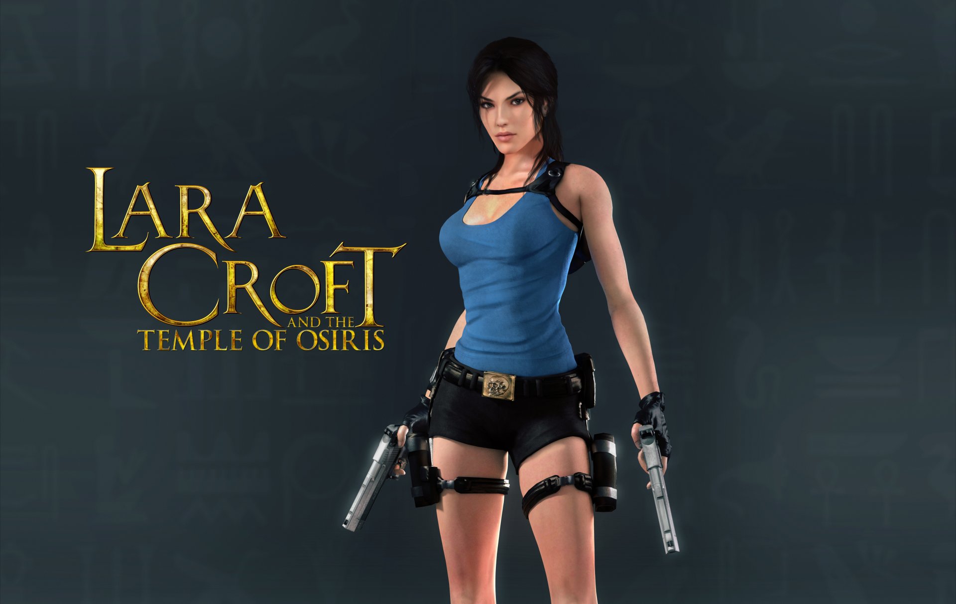 lara croft and the temple of osiris girl lara croft tomb raider gun