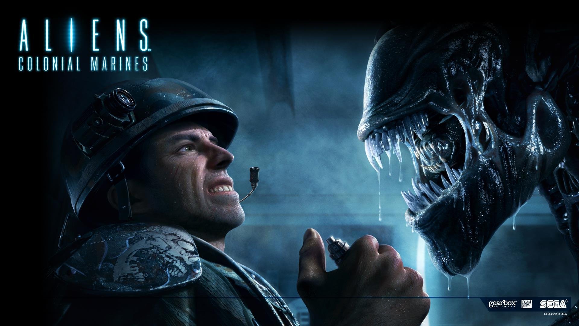 aliens: colonial marines alien: colonial marines alien alien xenomorph xenomorph aliens monster zähne ikla schleim soldat tod königin gebärmutter granate 20th century fox gearbox software sega