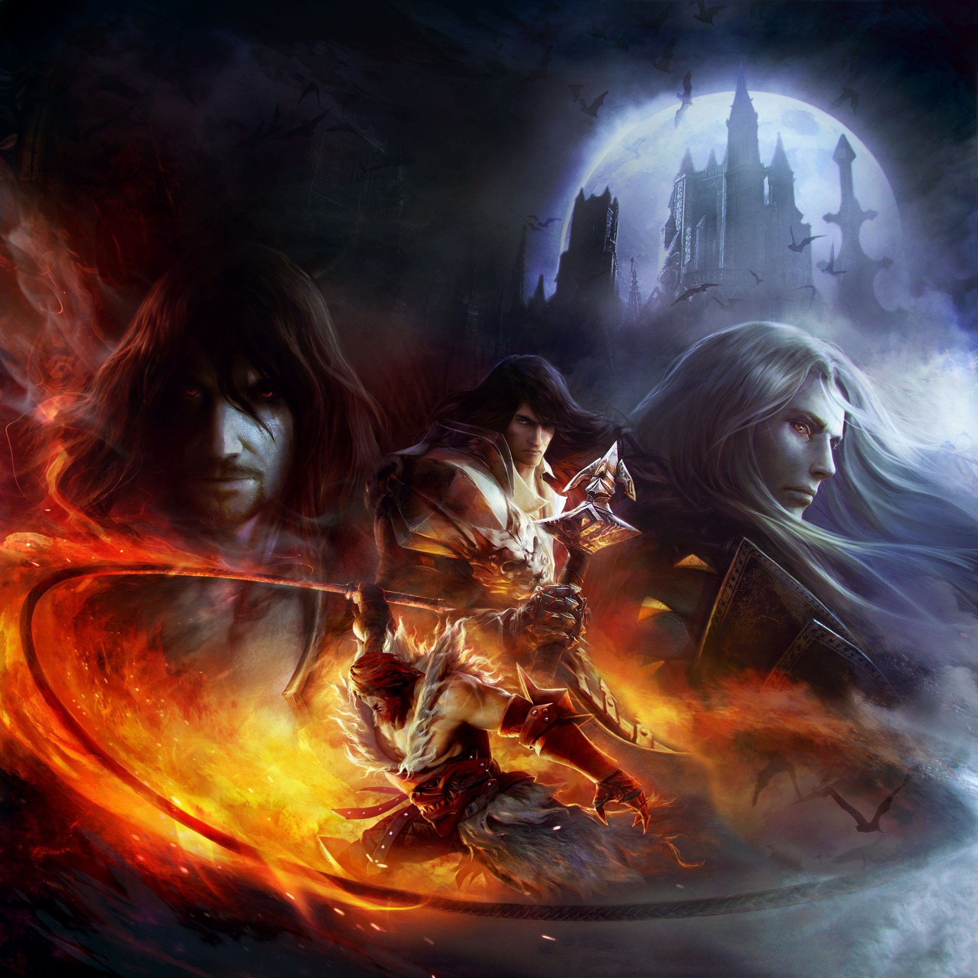 castlevania: lords of shadow-zwierciadło losu gabriel belmont dracula wampir alucard adrian fahrenheit simon belmont trevor belmont bicz krzyż spojrzenie mercurysteam konami