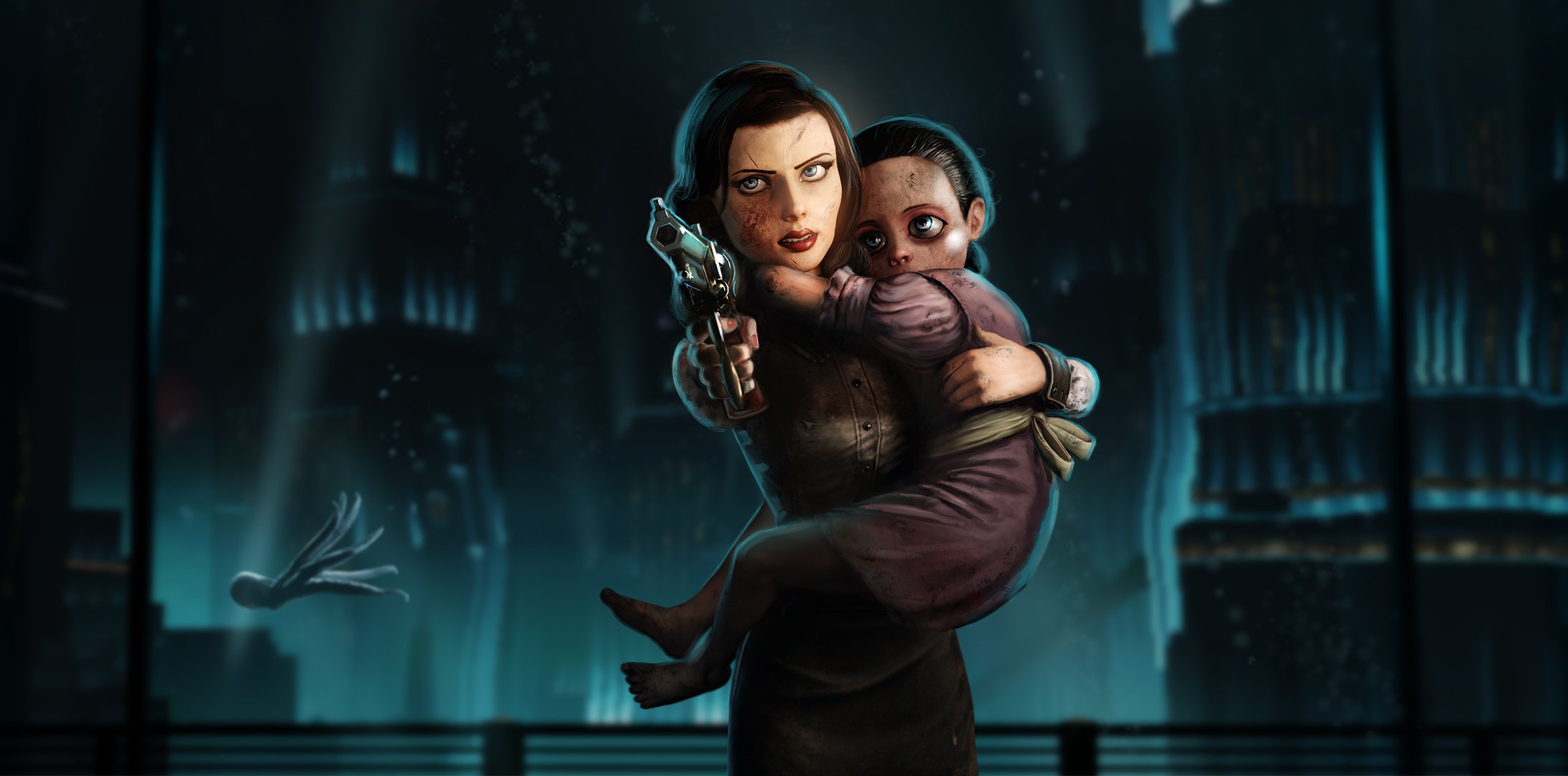 bioshock infinite 2k games juegos irracionales elizabeth armas deleite dlc entierro en el mar episodio 2 bioshock hermanitas