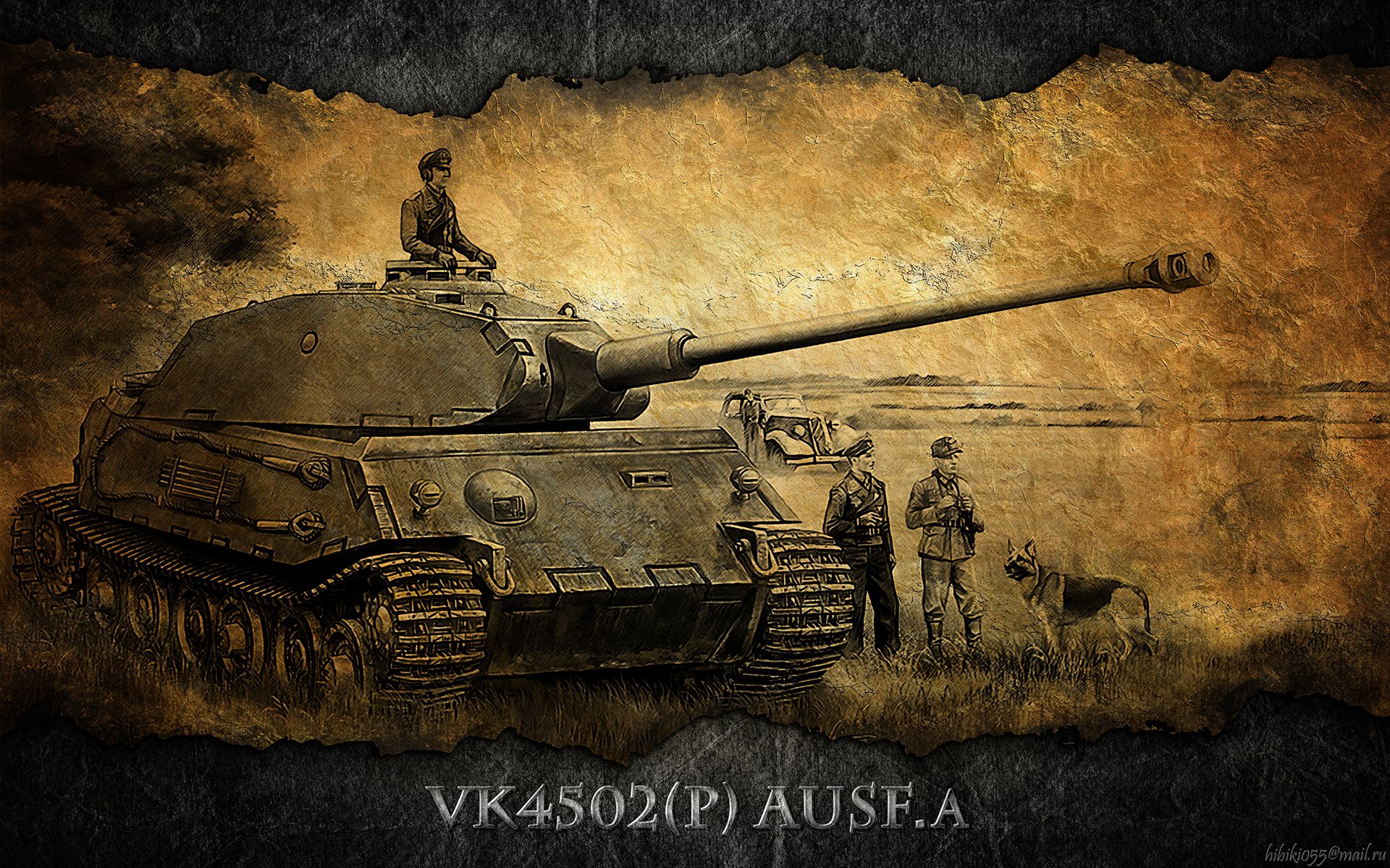 wot welt der panzer panzer panzer kunst deutschland vc 4502 p ausf . und