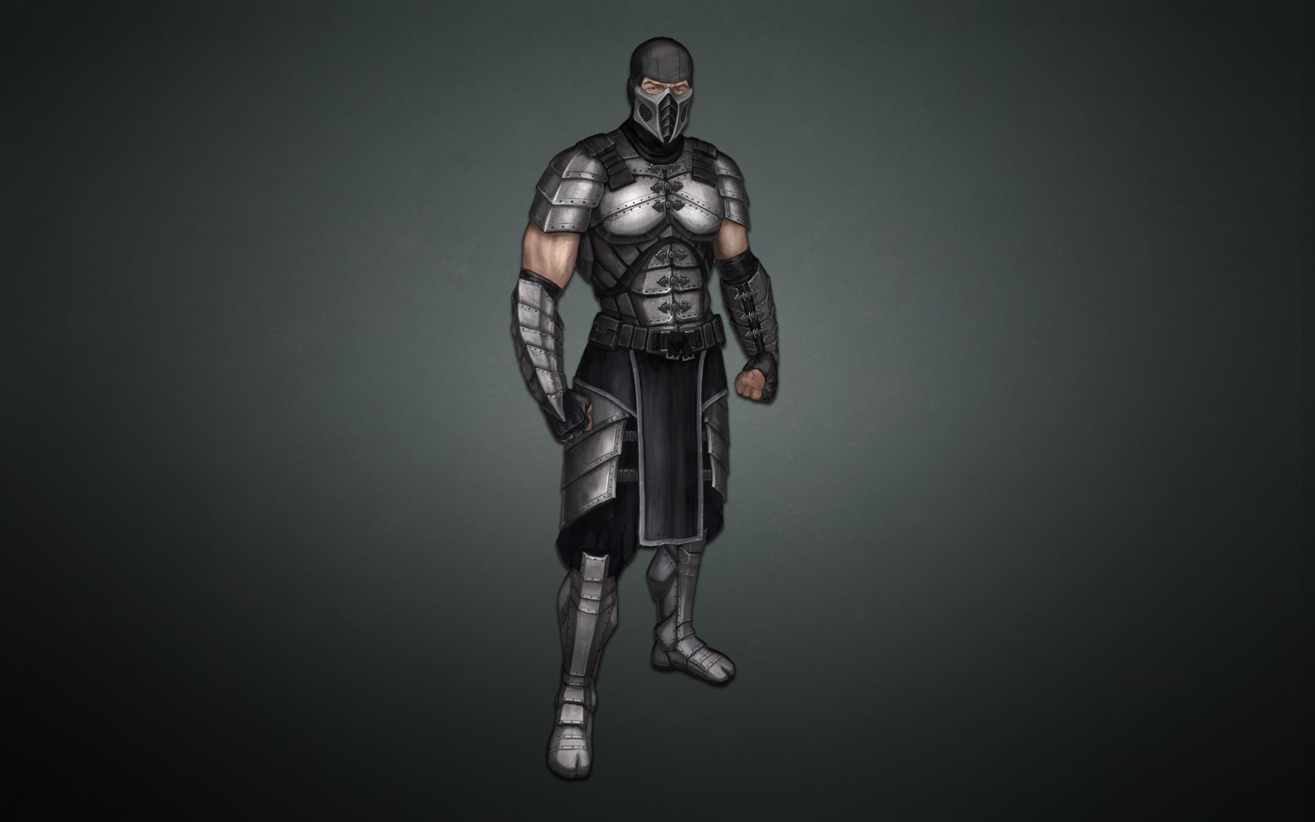 mortal kombat ninja fumée fond sombre smoking costume