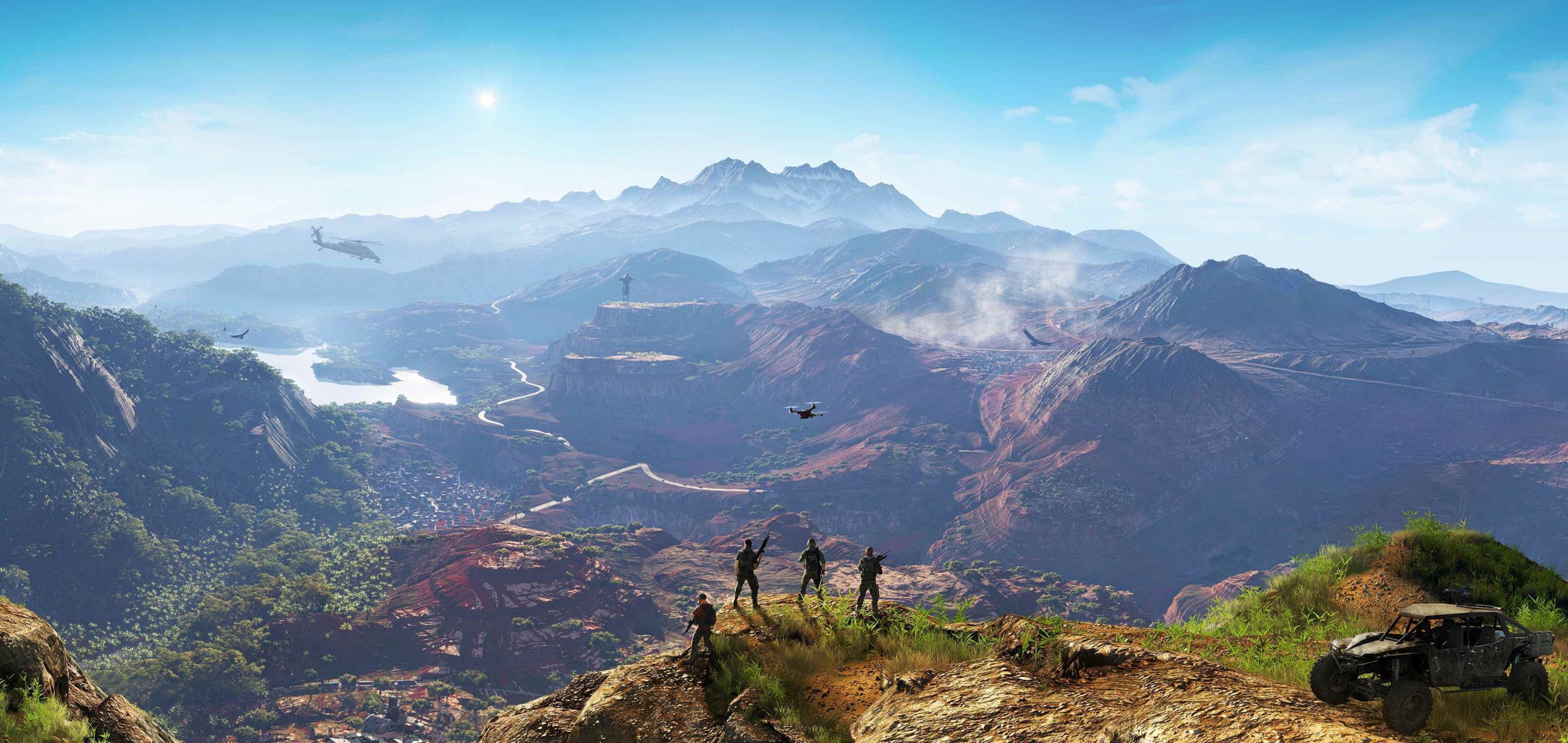 ghost recon de tom clancy: terres sauvages ubisoft ubisoft paris ubisoft entertainment amérique du sud ghost recon : terres sauvages montagnes oiseau machine squad gadget