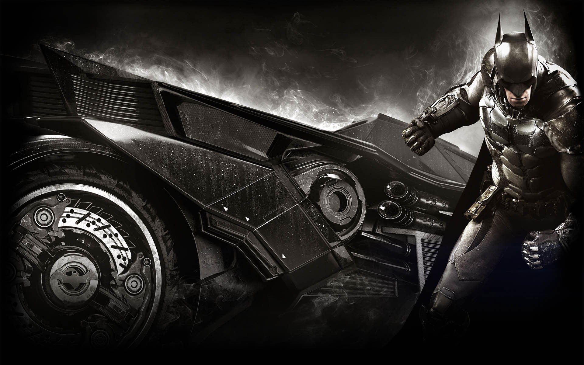 batman: arkham knight batman: arkham knight rocksteady studios warner bros. interactive entertainment batman: arkham bruce wayne equipaggiamento batmobile armatura mantello il cavaliere oscuro