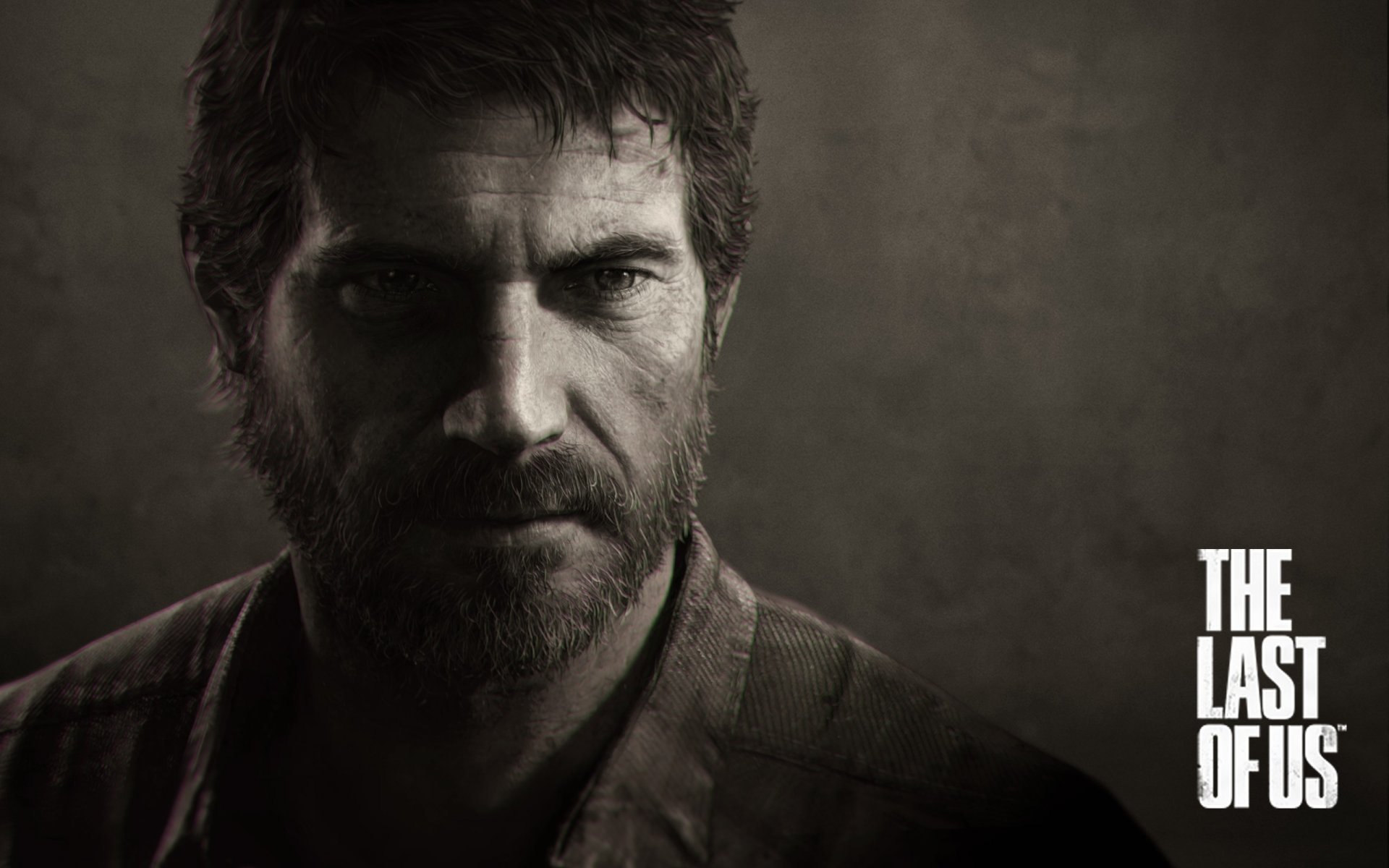 the last of us games bearded man beard sepia view naughty dog