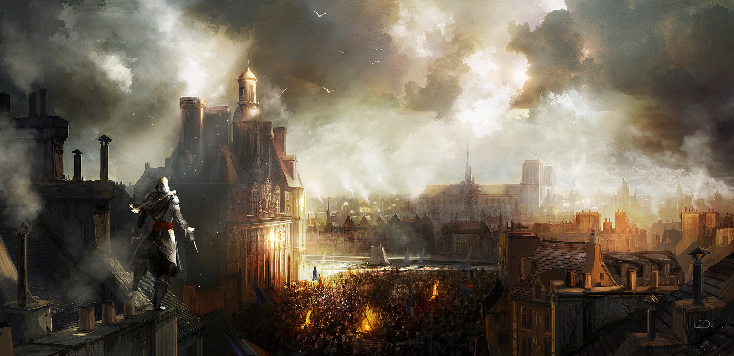 assassin’s creed unity art town pari