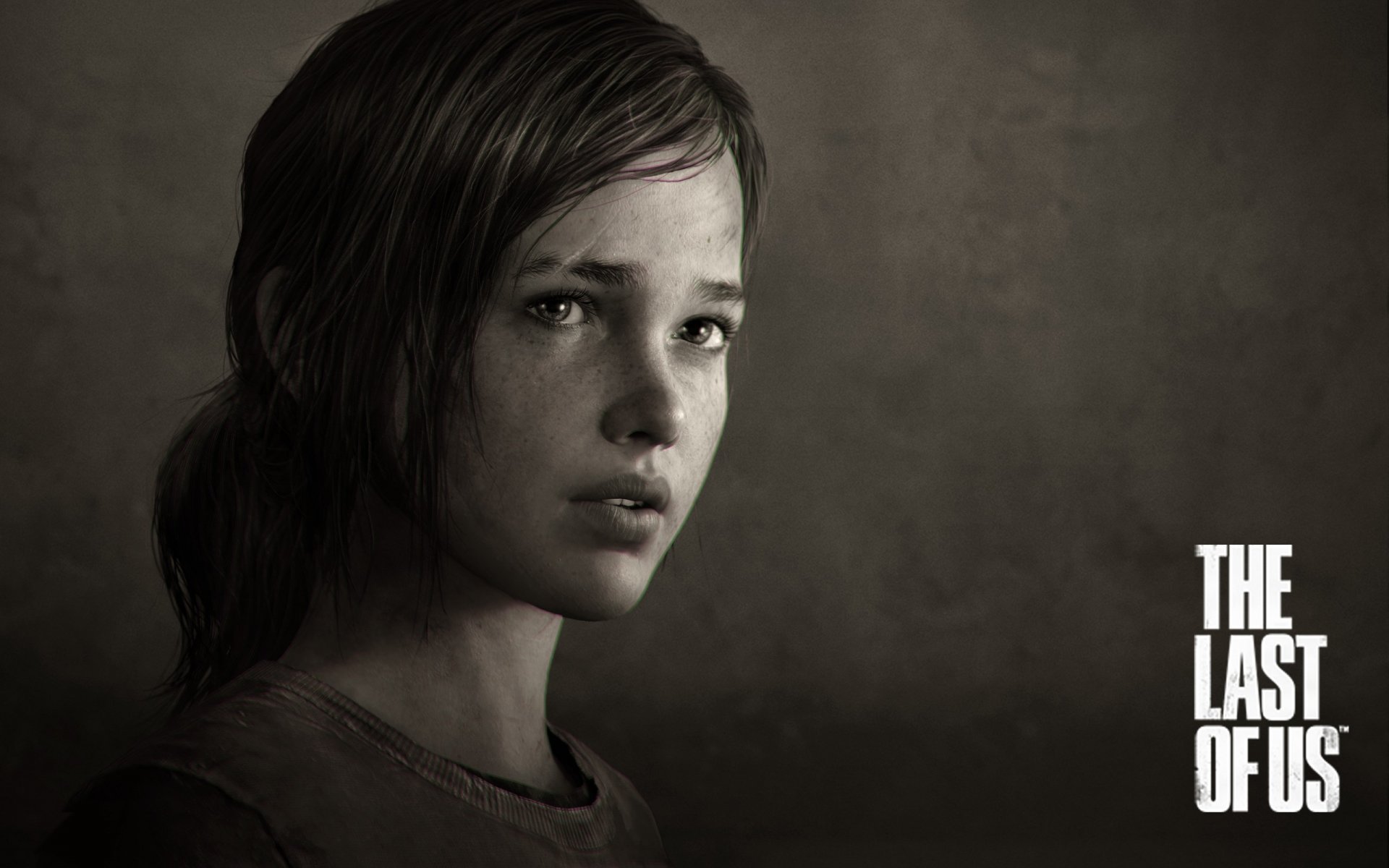 el último de nosotros juegos chica naughty dog sepia pelo sucio mirada cicatriz