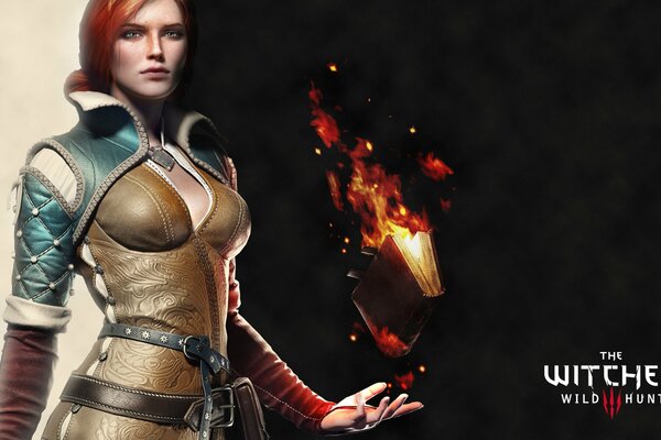 Pelirroja chica de the Witcher triss merigold