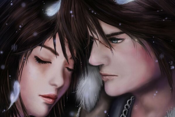 Final fantasy ragazzo e ragazza