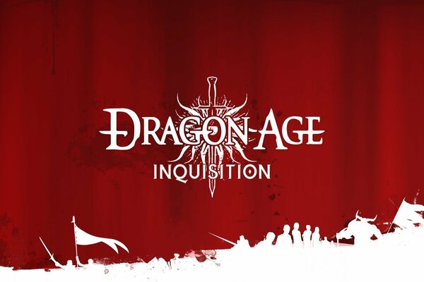 Économiseur d écran vecteur de couleur rouge du jeu Dragon age