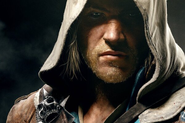 La mirada penetrante de Edward Kenway