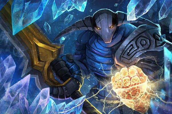 Caballero de hielo con espada en dota 2