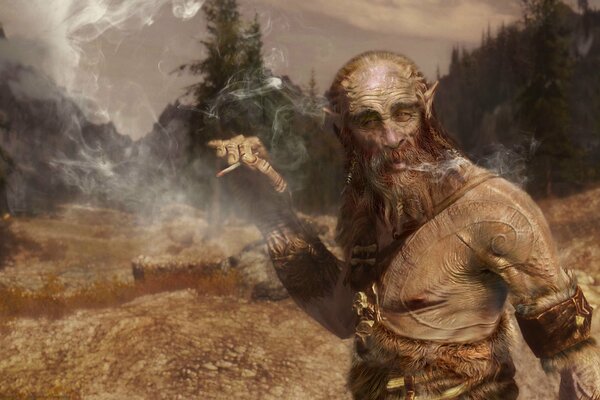 Pergamene antiche 5: skyrim. Gigante del fumo