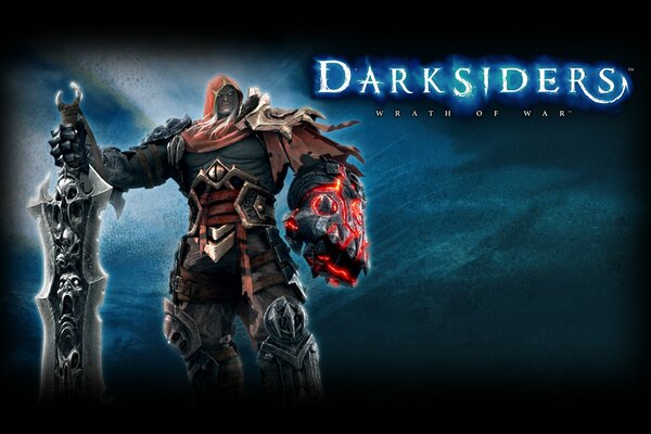 Ein riesiger Schwertreiter des Spiels darksiders