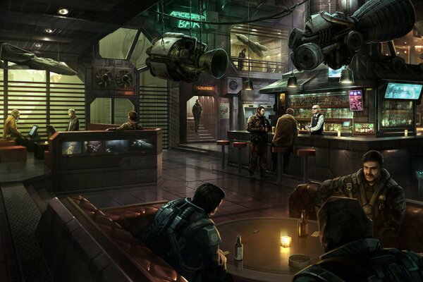 Game, star citizen in the bar planetary system 