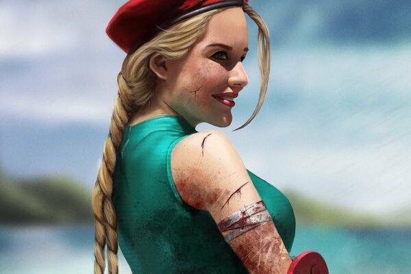 Street fighter cammy close up