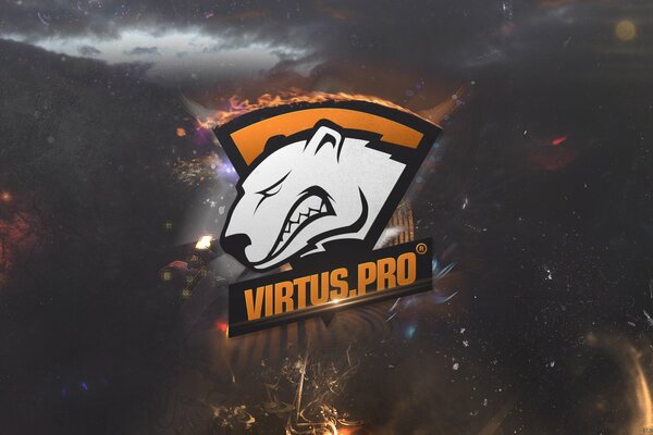 Logo wallpaper for PC and phone virtus pro