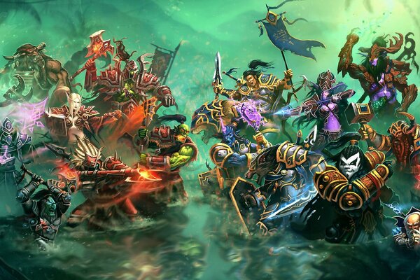 Battaglia di eroi dal mondo di warcraft