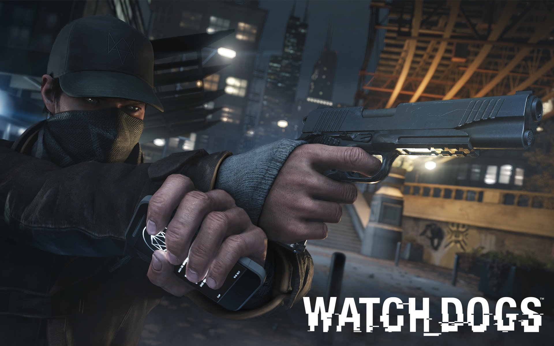 aiden pearce cap gun phone watch dog